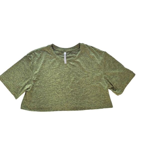 Fabletics womens Sz S green oversize crop workout top - Picture 3 of 6